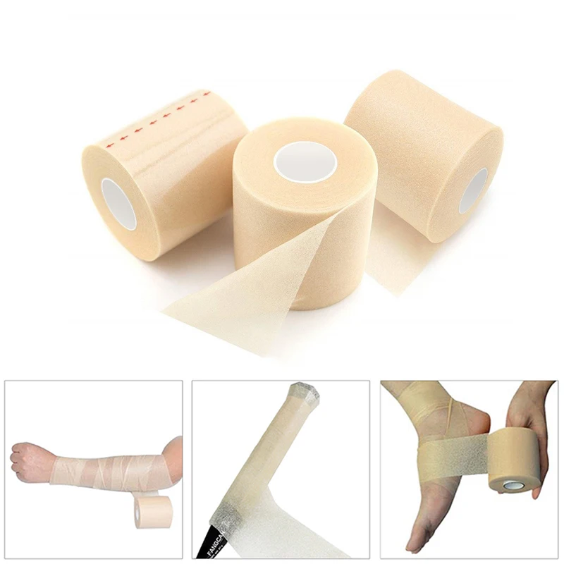

PU foam bandage Elbow & Knee Pads Film Foam Underwrap Sports Pre-Wrap for Athletic Tape