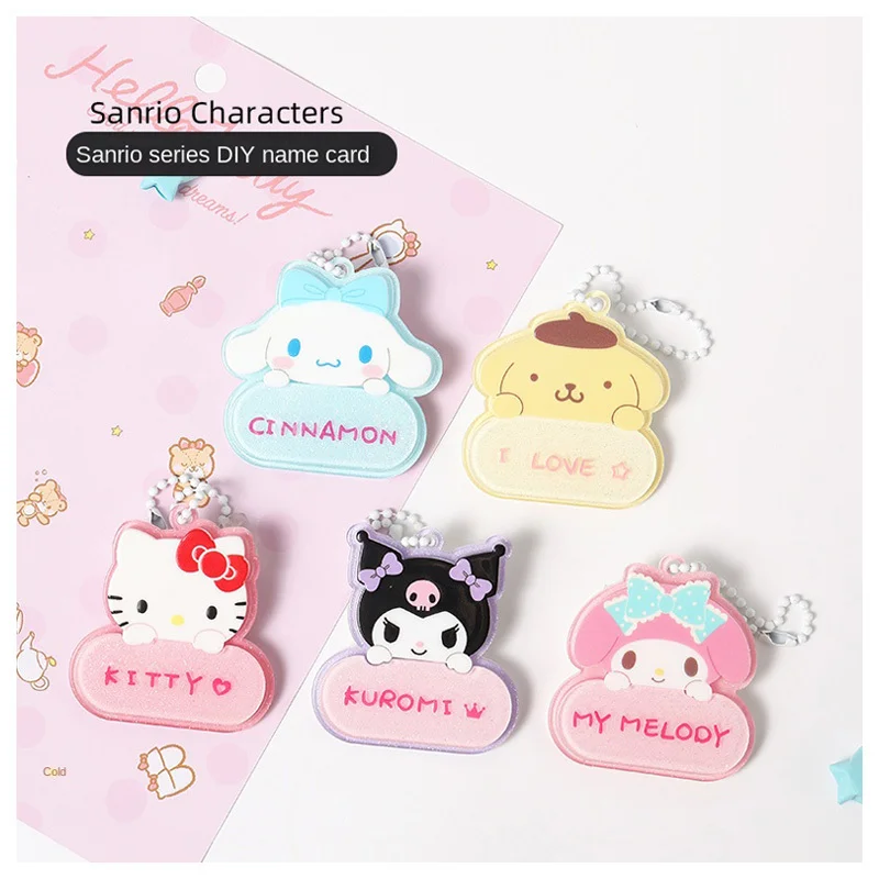 

Sanrioed Anime My Melody Cinnamoroll Hellokittys Kuromi Kawaii DIY Brooch Cute Cartoon Bag Pendant Keychain Girl Birthday Gift