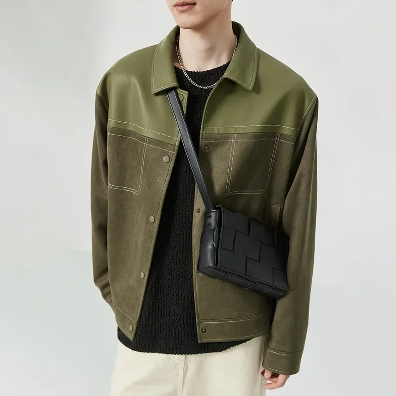 Новинка 2023 стеганая куртка из замши чувственная кожа искусственной кожи для