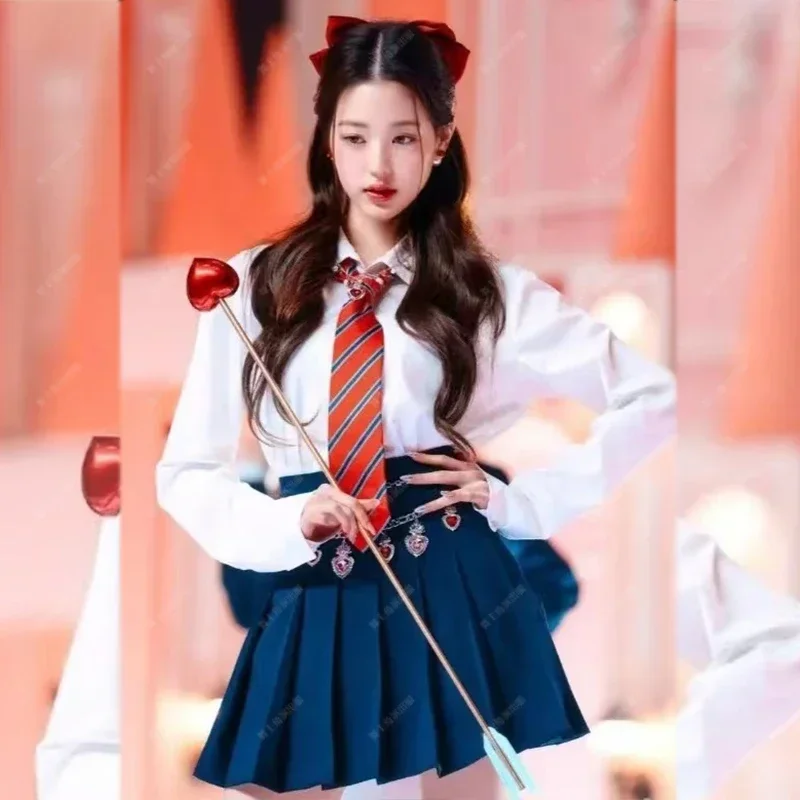 Корейское женское платье-слинг для группового концерта Kpop костюм выступления на