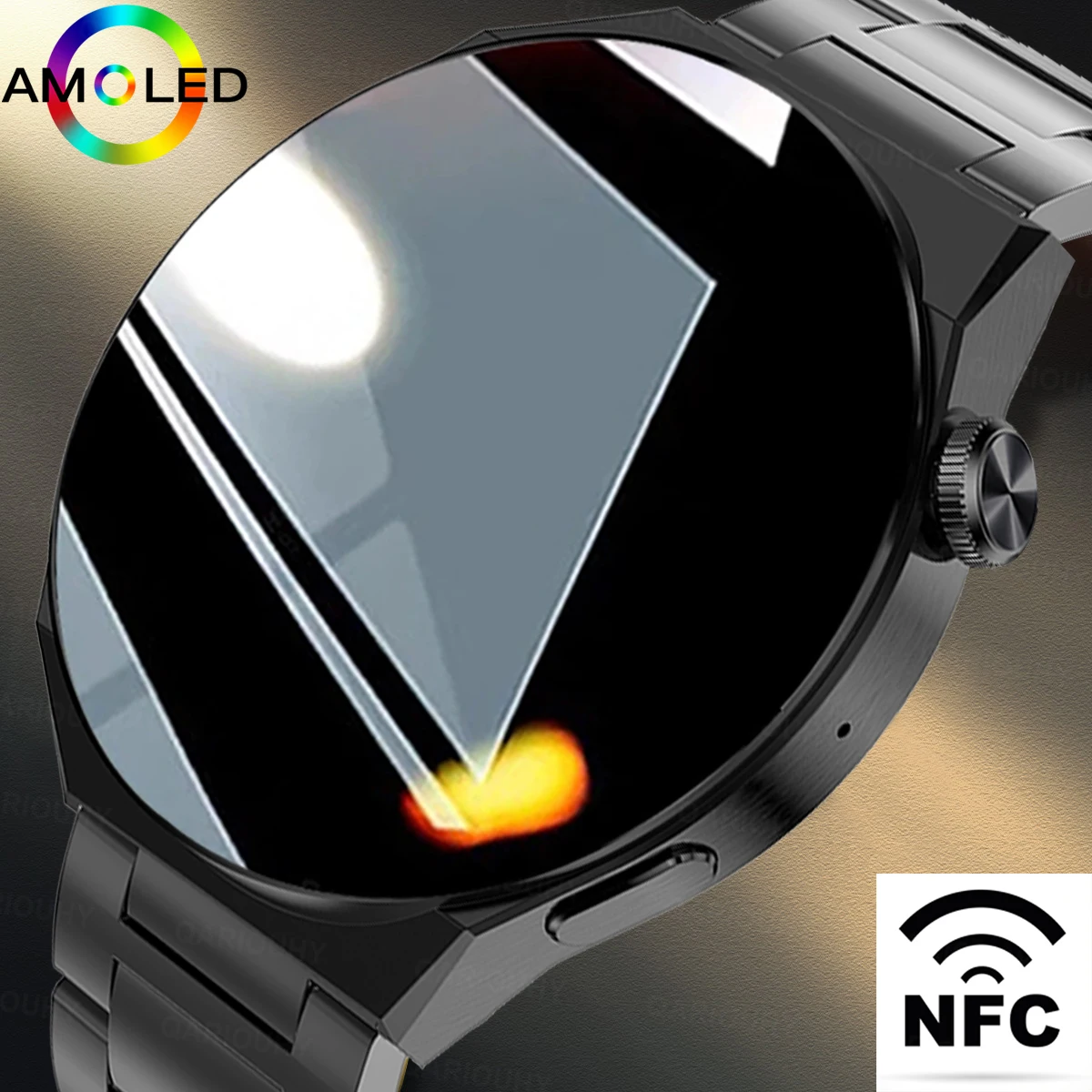 

NFC Smart Watch Men GT3 Pro AMOLED 466*466 HD Screen Heart Rate Bluetooth Call IP68 Waterproof SmartWatch For Huawei Xiaomi 2023