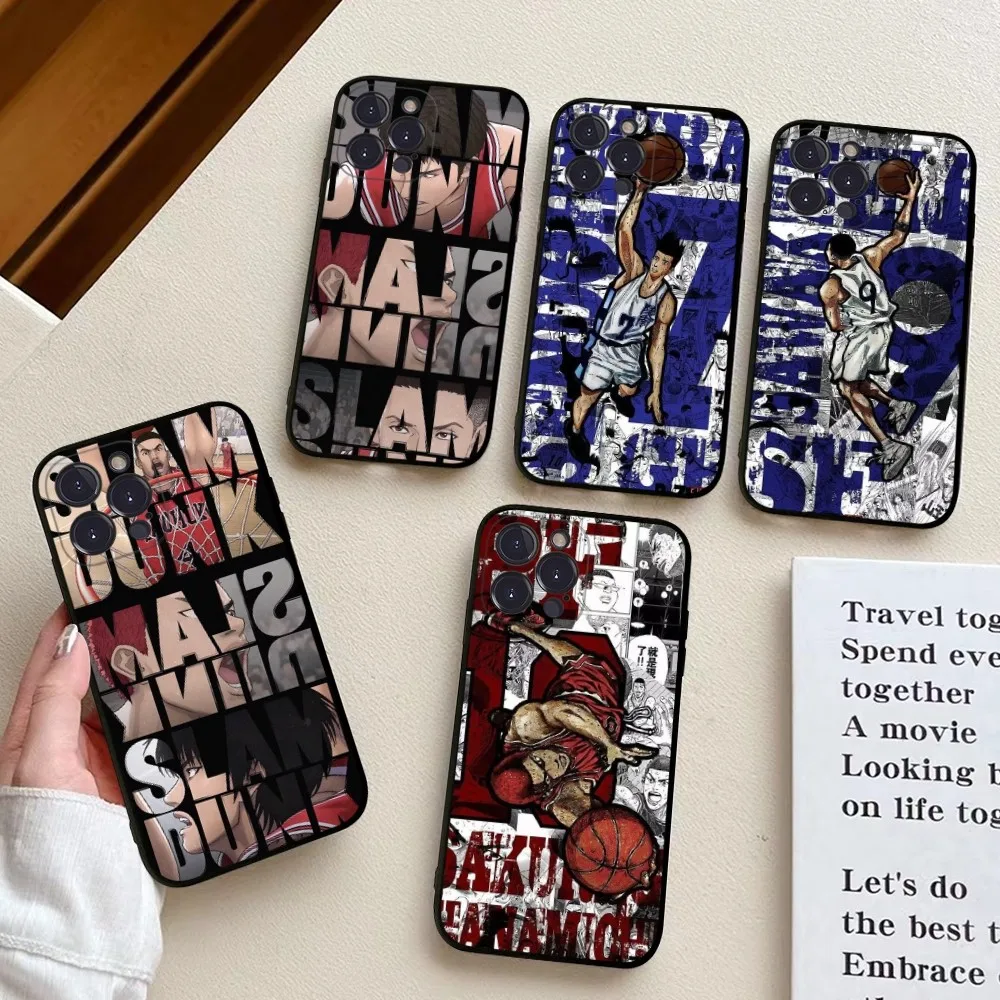 

Cartoon Slam Dunk Basketball Comics Anime Phone Case For iPhone 14 11 12 13 Mini Pro XS Max Cover 6 7 8 Plus X XR SE 2020 Shell