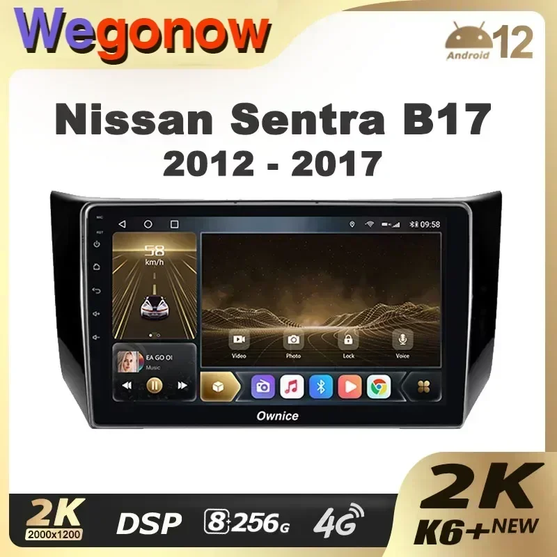 Ownice K6+ 2K 10 36 для Nissan Sentra B17 2012-2017 Автомобильный радиоприемник Мультимедийный