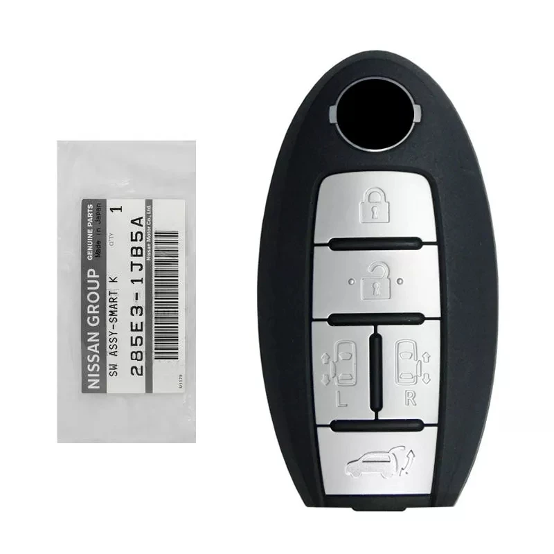 Фото CN027096 Вторичный рынок, умный ключ с 5 кнопками для Nissan QUEST 2014 +, удаленный чип PCF7952, 315 МГц, 285E3-1JB5A с логотипом №1
