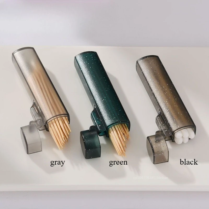 

Пластиковый держатель для зубочисток серый