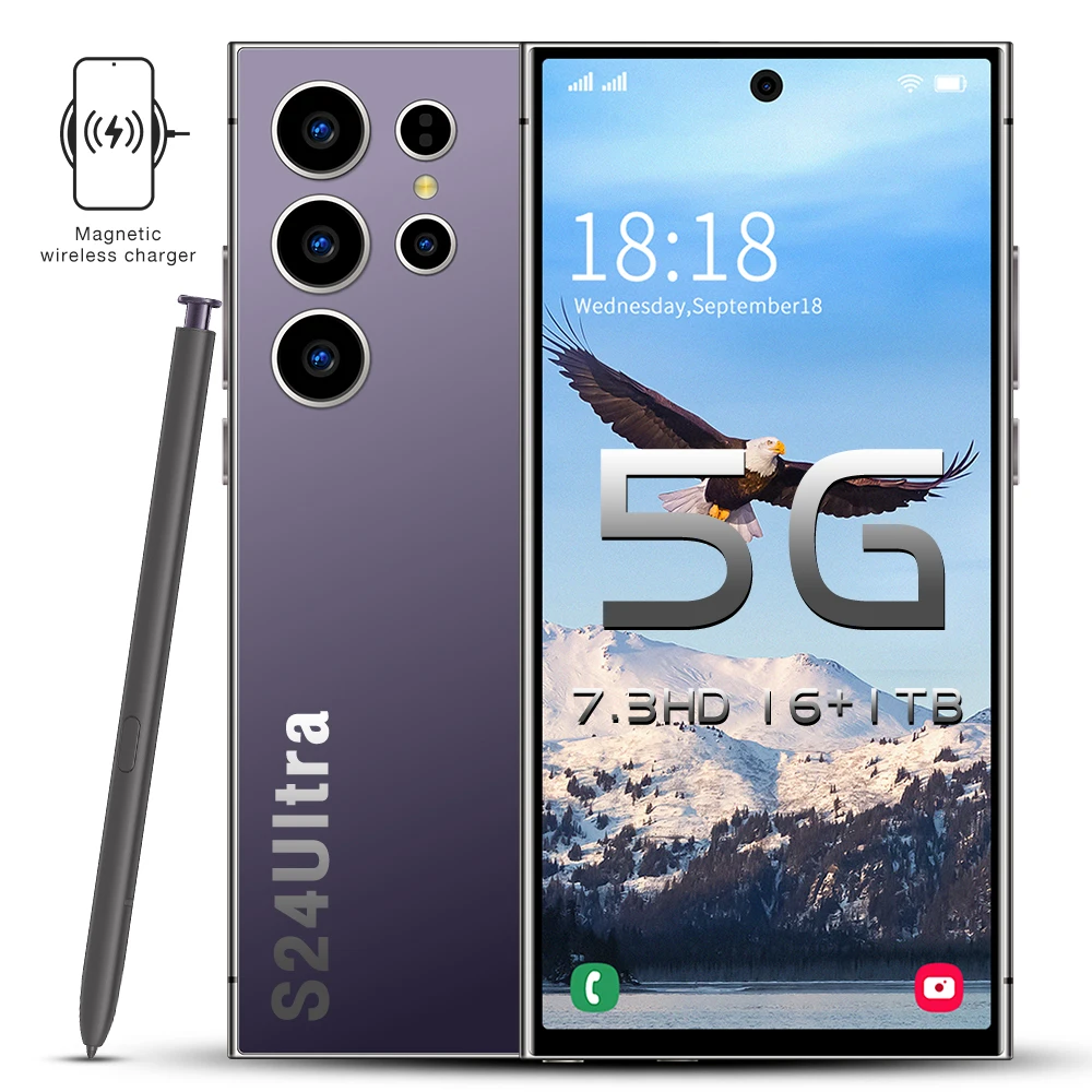 S24 ULTRA оригинальный смартфон 16 ГБ + 1 ТБ с диагональю 7 3 дюйма глобальная версия