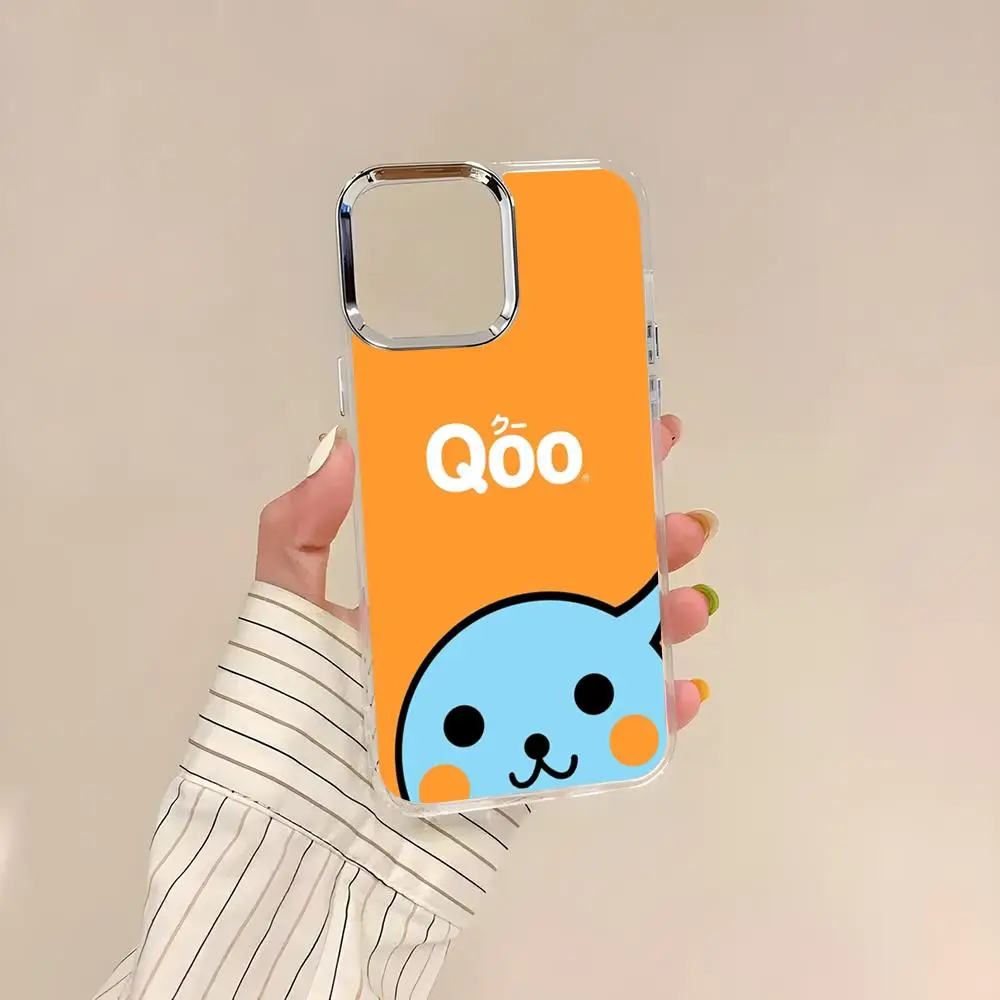 Фото Милый чехол Qoo для iPhone 17 Air, 17e, 16, 15, 14, 13, 12, 11 Pro Max Plus, прозрачный, мягкий №5