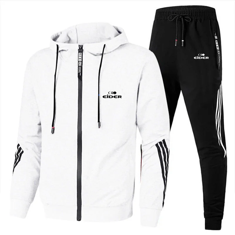 

Men Women Eider Letter Printed Sport Hoodie Tracksuit Brand Set Sweatshirt and Pants Fleece Jogging 2 Pic Set Clothing