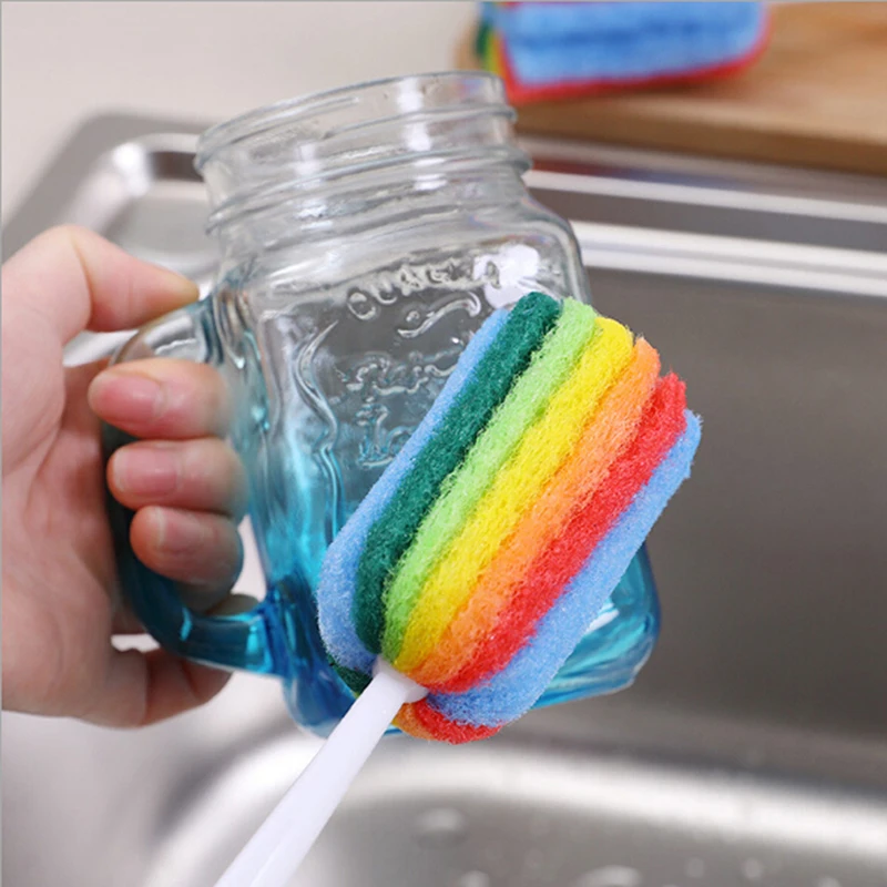 

Sell Well Washing Sponge Cleaning Brush Scrubber with Handle Cleaning Utensils Brush Factory Direct Sales, Wholesale