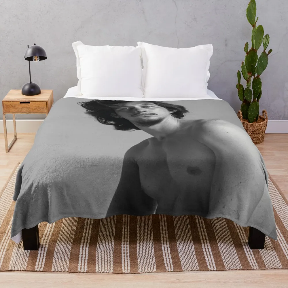 

Adam Driver Throw Blanket cotton knit blanket decorative sofa blanket blanket for giant sofa Large blanket