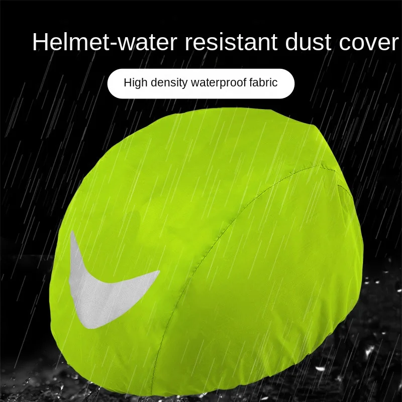 

! Велосипедный шлем, кепка для верховой езды, дождевик, складной непромокаемый Пыленепроницаемый Чехол для шлема, водонепроницаемая Кепка н...