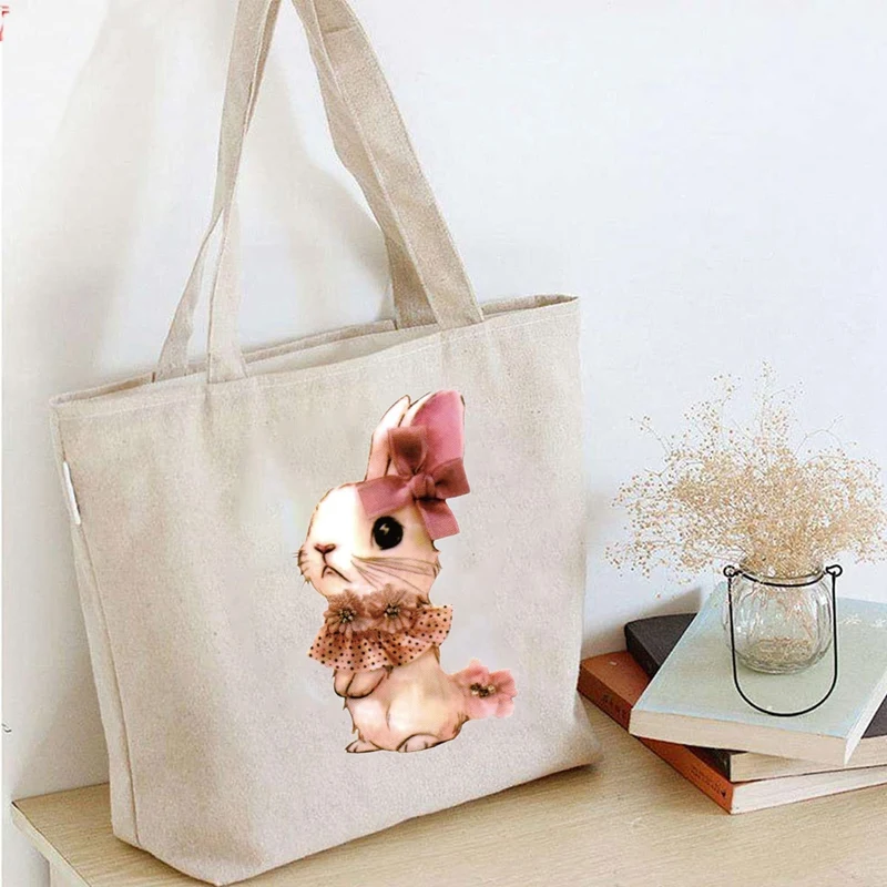 Акция! Термотрансферные наклейки с кроликом аппликации для курток платьев