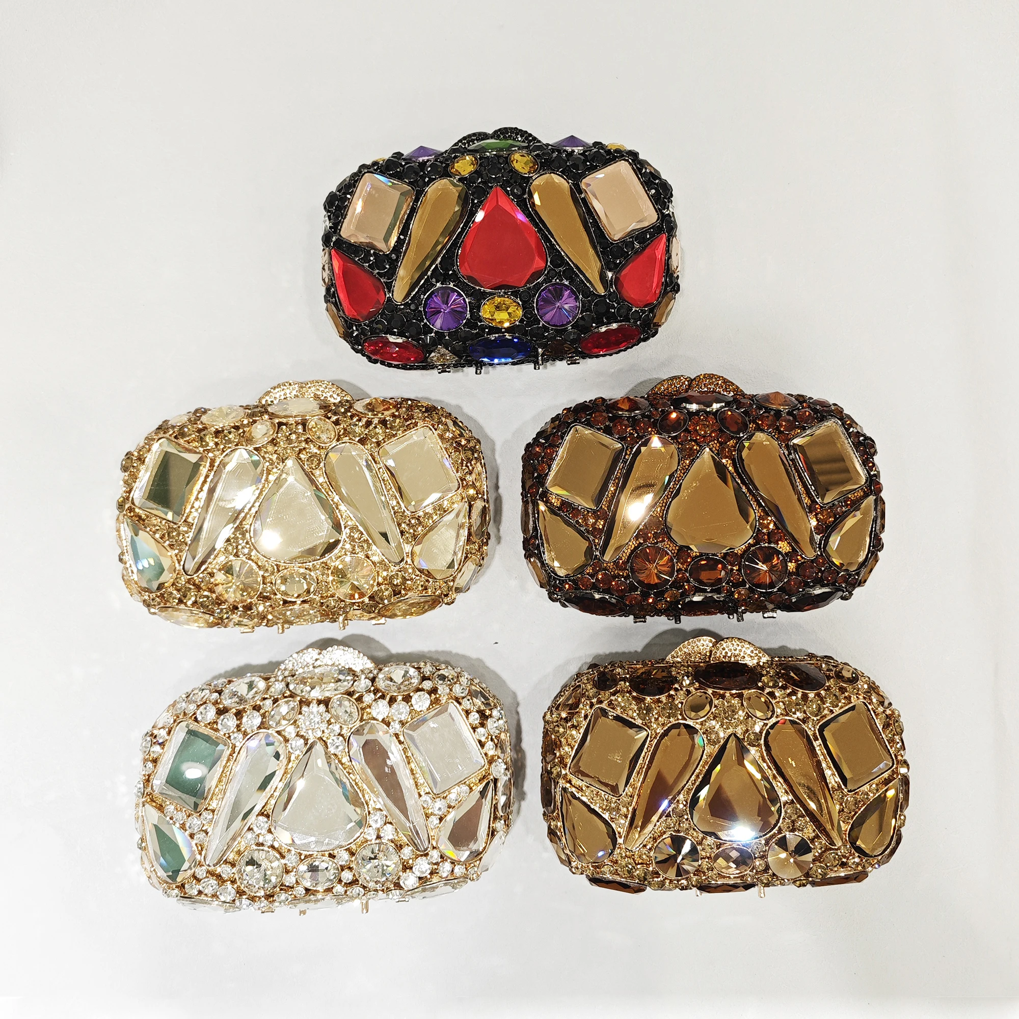 Красный/золотой свадебный кошелек со стразами свадебные сумки для выпускного