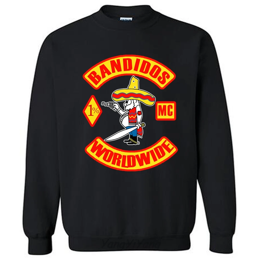 

Bandidos motorcycle club hoodies 2017 new arrived men autumn fashion brand mens sweatshirts