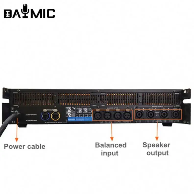 

Made in china 4 channels Fp10000q Power Amplifier sound system 1350W amplifier For pa Subwoofer active Speaker stage performance