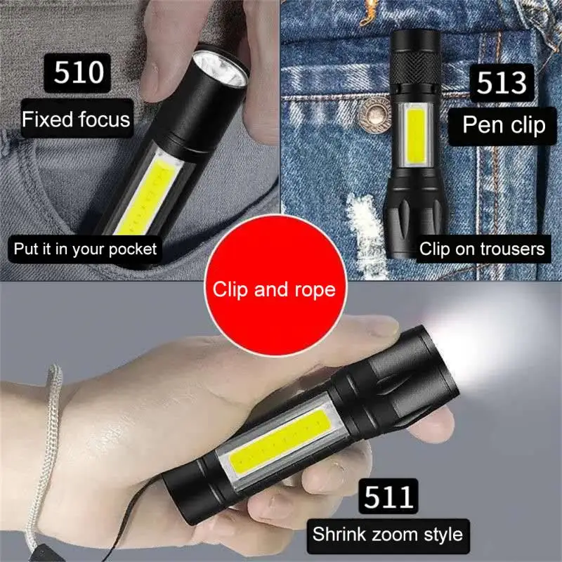 

Zoomable Flashlight Strong Lamp Ultra Powerful Flashlight 2000lm Waterproof Lantern Portable Military Tactical Flashlights Mini