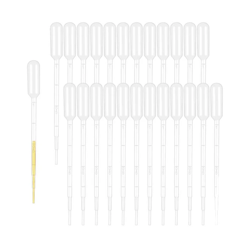 

100PCS 1ML Pipettes Disposable Pipettes Clear Graduated Eye Dropper For Essential Oils, Home Use, Science Class