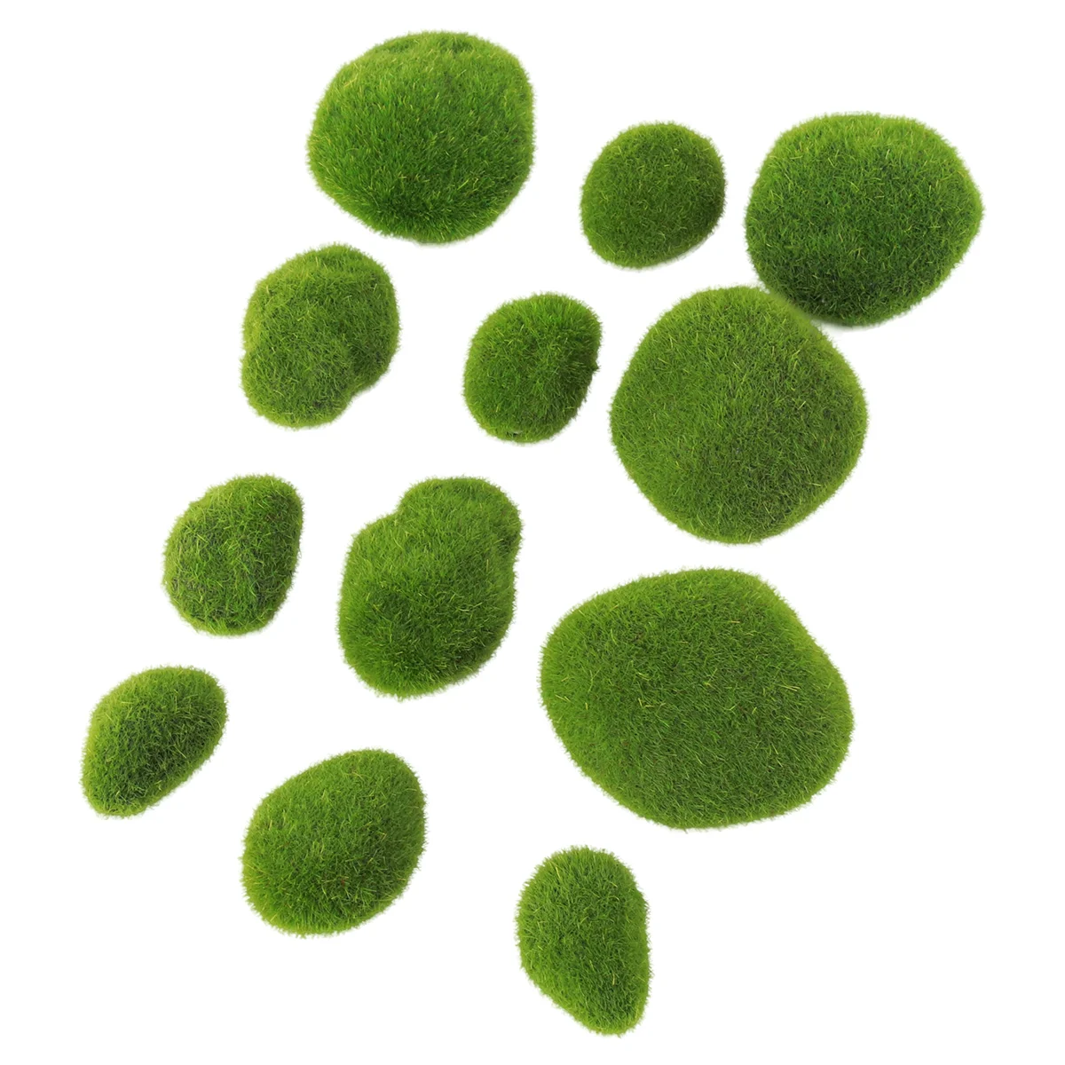 

Jar Terrarium Realistic Moss Stone Moss Decorative Balls for Terrarium Aquariums Green Moss Balls Simulation Moss Stone