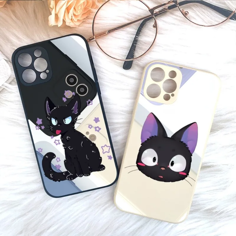 

Kikis Delivery Phone Case For IPhone 14 11 12 13 Pro Max X XR XS Max 6 6S 7 8 Plus SE 2022 Liquid Square Color Phone Cover
