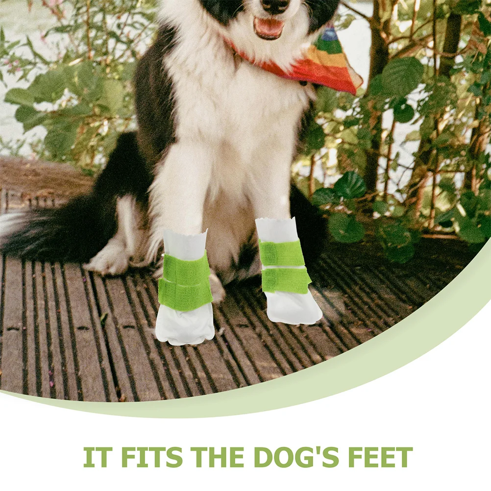 20 шт. одноразовая обувь для собак непромокаемые сапоги защитные