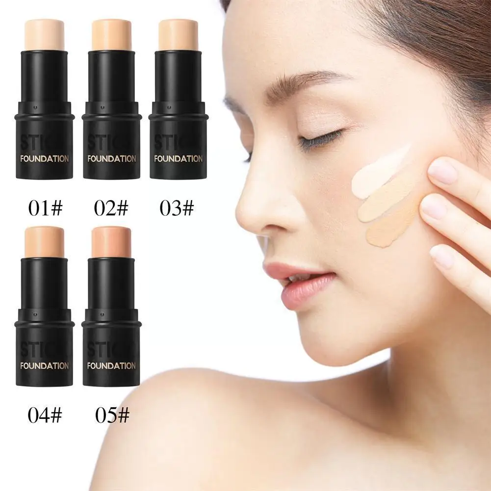 

DEROL Concealer Foundation Stick Oil Control Natural bb Liquid Long-lasting Cream Foundation Hydration Moisturizing Isolati Y9G2