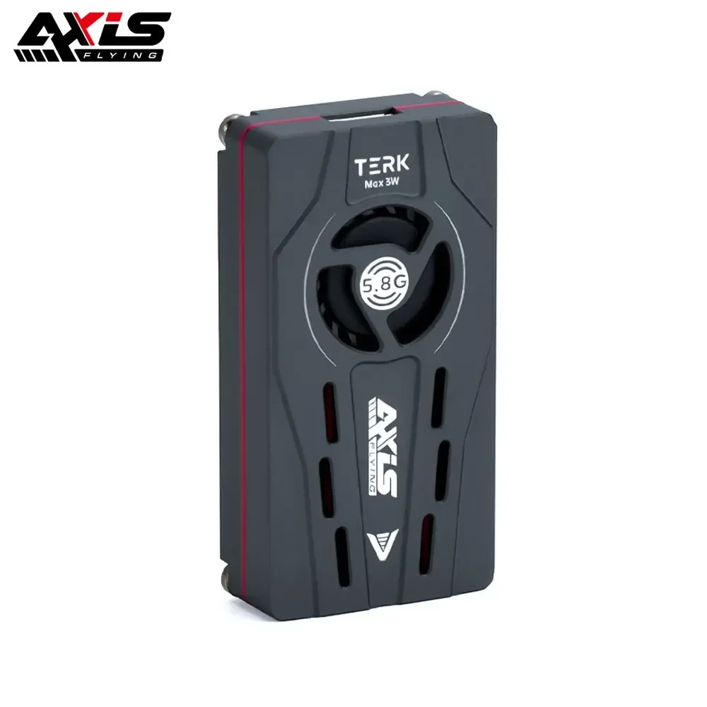 Фото AvaCoreAxisflying TERK Max 5.8G 3W VTX с вентилятором и радиатором из ЧПУ, двойными функциональными кнопками, встроенным микрофоном, бесшумный, для FPV-дронов дальнего радиуса действия №3