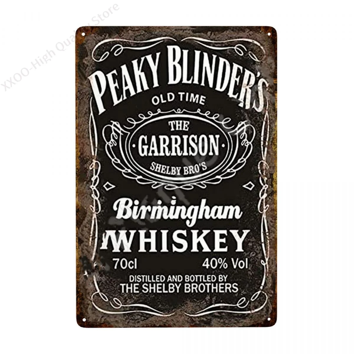 

Vintage Tin Sign Peaky Blinders Whiskey Metal Sign Poster Retro Art Plaque Wall Decor for Home Bar Pub Cafe Restaurant 8x12 Inch