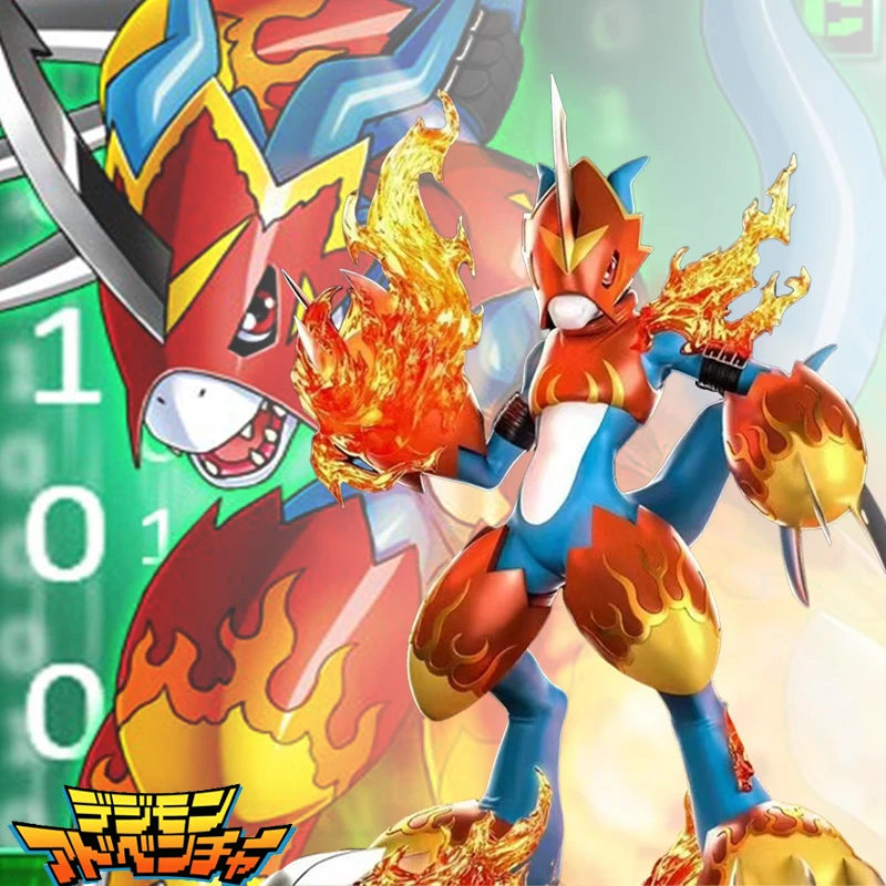 Digimon Adventure Аниме Фигурки Fladramon Фигурка ПВХ Gk Модель Коллекция Настольный Орнамент