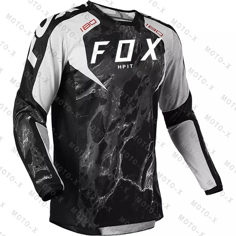 

2022 Men's Summer Long-sleeved Downhill Hpit FOX Mountain Bike Cycling Jersey Breathable Mtb Maillot Ciclismo