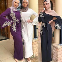 dubai turkish luxury satin kaftan dress muslim women casual djellaba abaya long sleeve caftan islamic clothing