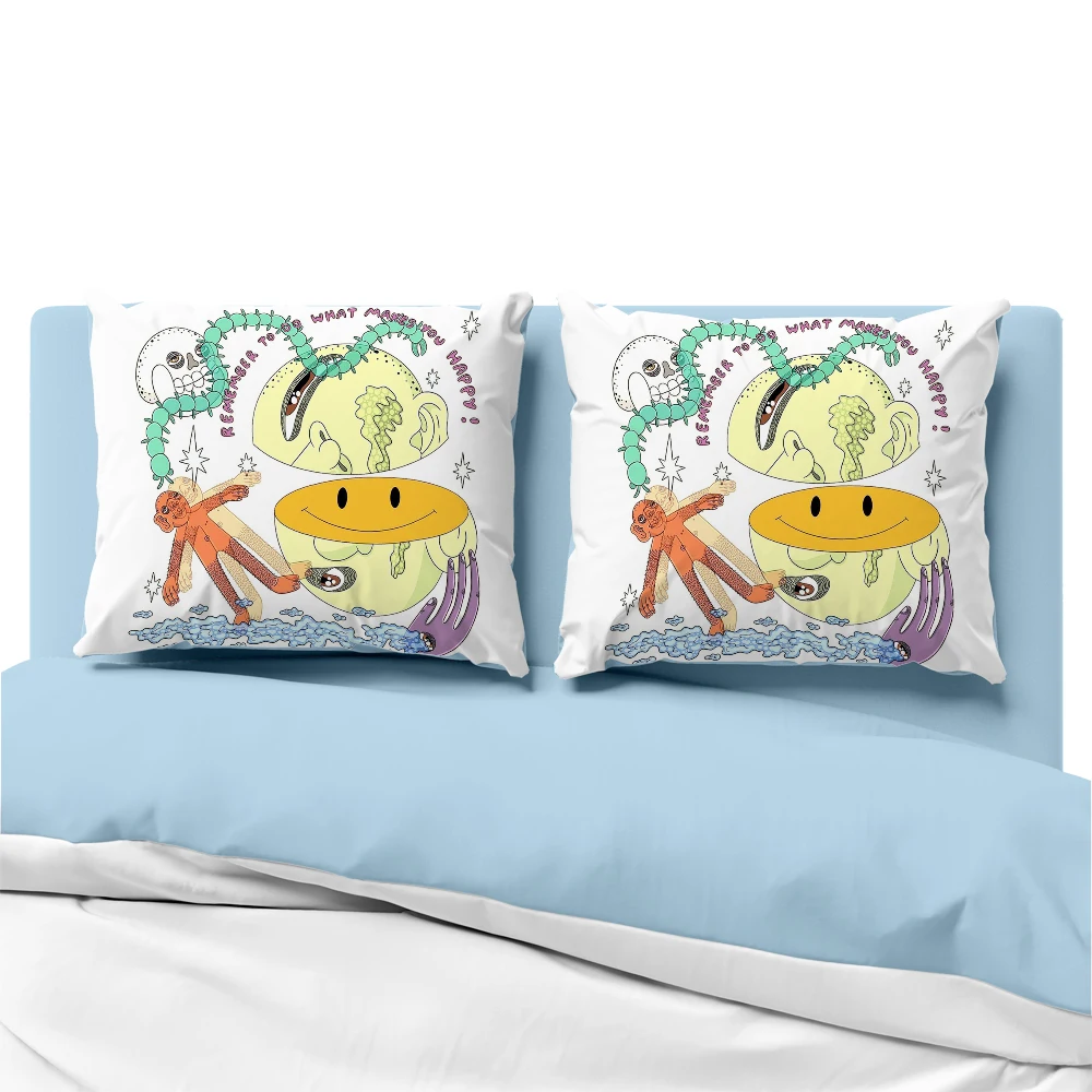 

3D Pillow cover Pillow case Luxury Bedding Pillowcase Pillowcovers decorative 50x70 50x75 50x80 Customizable size Orange