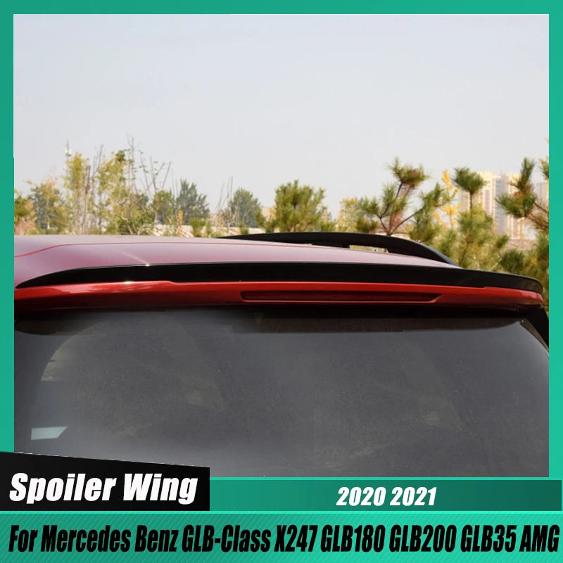 

Rear Roof Trunk Spoiler Wing for Mercedes Benz GLB-Class X247 GLB180 GLB200 GLB35 AMG 2020-2021 Gloss Black Car Accessories