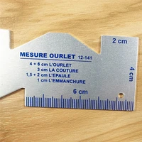 1pcs precision seam measuring gauge metal quilting ruler multilateral sewing ruler diy garment tailor patchwork sewing ruler