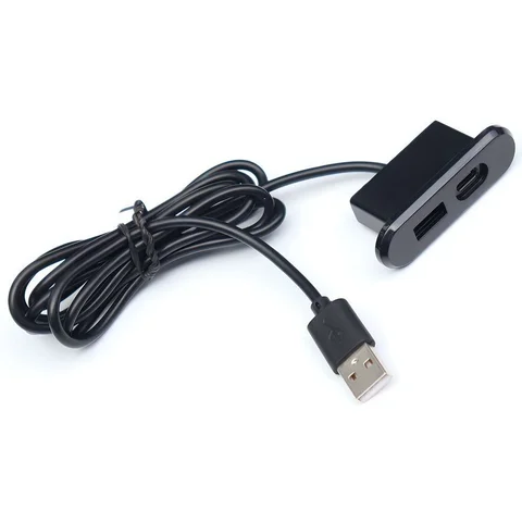 Встроенная настольная USB-розетка, зарядное устройство USB TYPE-C, шнур 1,2 м, адаптер для настольной зарядки, мини-розетка для мебели, дивана