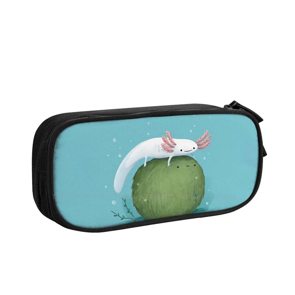 

Пенал Mossball Axolotl для влюбленных, школьные принадлежности для хранения для девочек и мальчиков, вместительная двойная молния