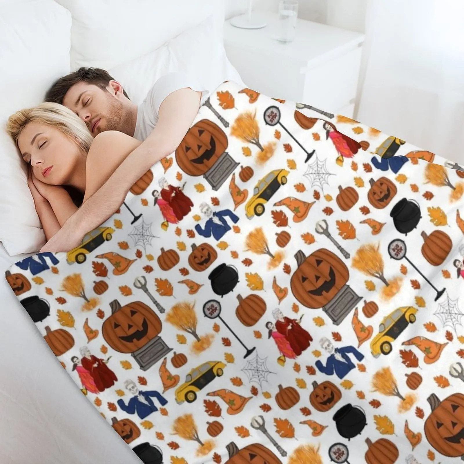 Хэллоуинтаун Эст. Длинное одеяло Ago для малышей одиночные теплые одеяла с