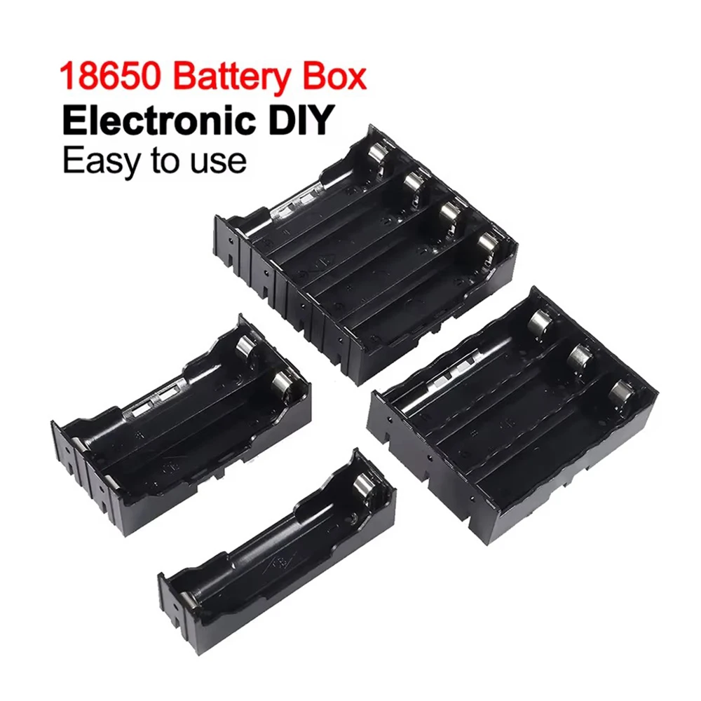 DIY ABS 18650 Чехлы для портативного зарядного устройства 1 2 3 4 слота контейнер