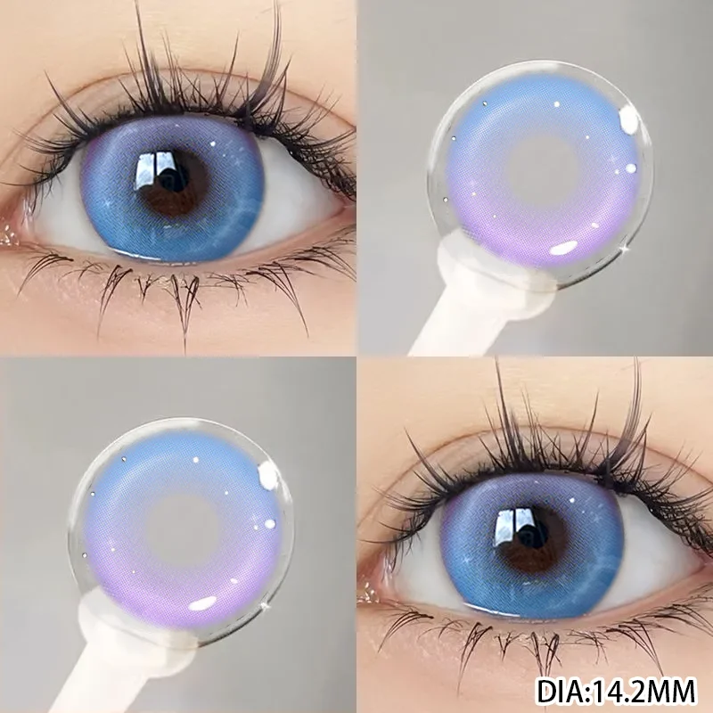 MILL CREEK Годные контактные линзы 1 пара синих линз Косплей Цветные контакты Красные