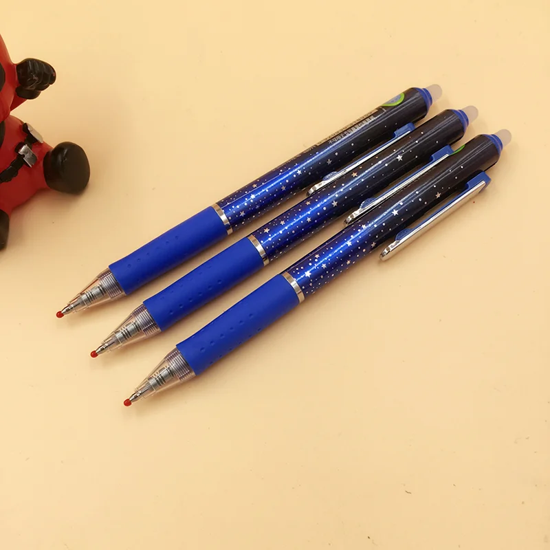 

12PCS AIHAO 48011 Erasable Gel Pen School Office Supplies Stationery Gift 0.5mm Black Blue Ink