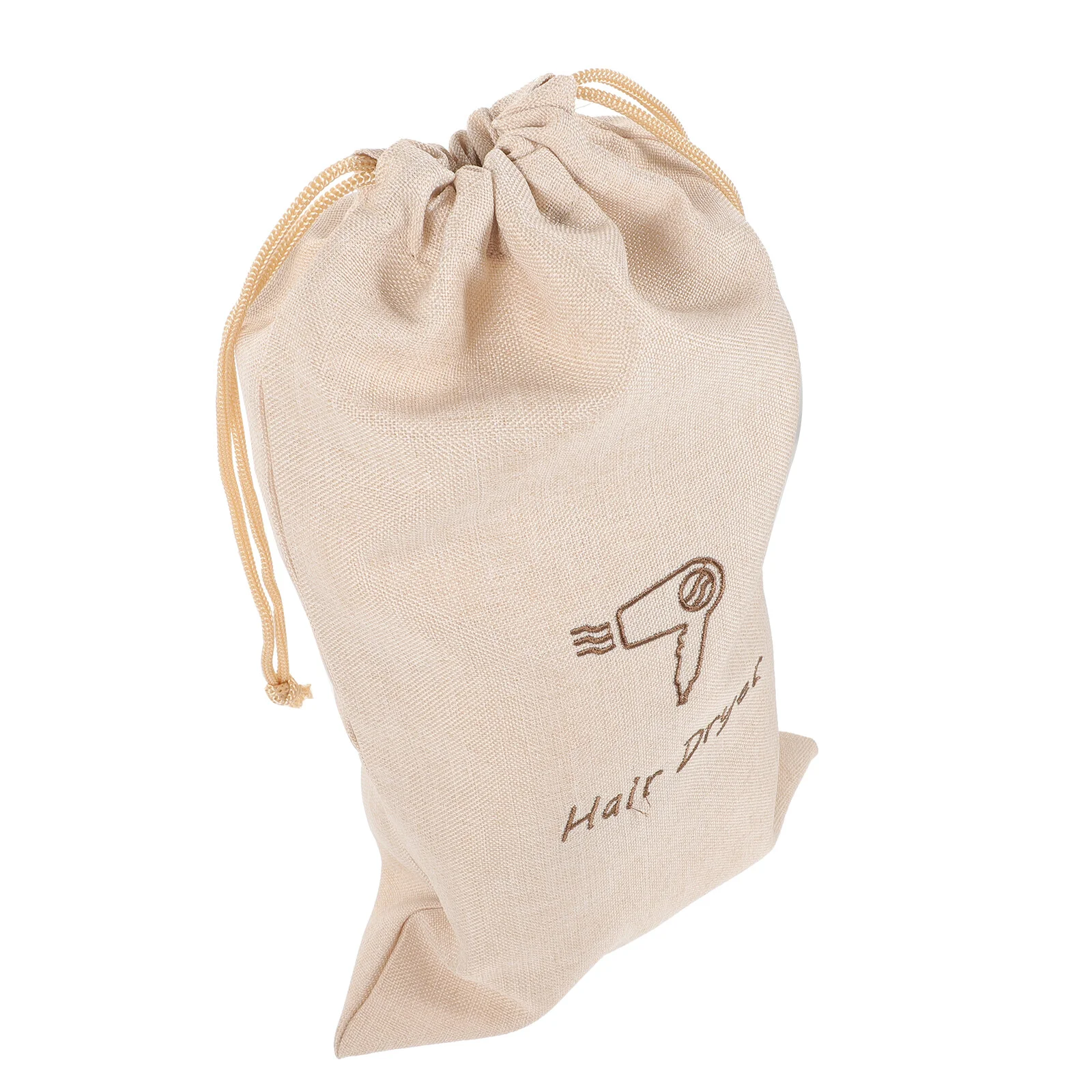 

Travel Blow Dryer Hair Bag Organizers Drawstring Pouch Linen Universal Portable Storage