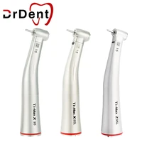 dental 15 increasing contra angle low speed handpiece push button internal water spray against angle led hand piece tool