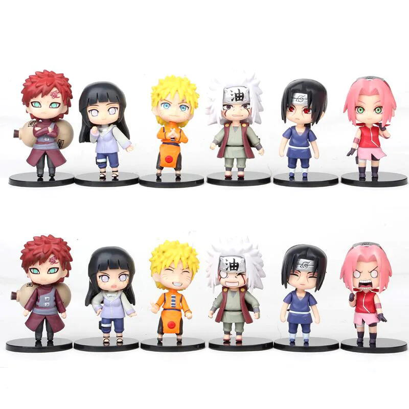 

Anime Naruto Shippuden Naruto Hinata Gaara Kakashi Itachi Jiraiya Sakura Figures Toys Dolls Kid Gift