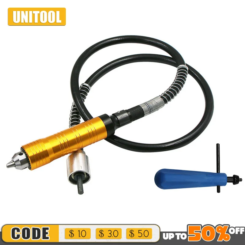 

Hoisting Electric Grinding Drill Handle Flexible Shaft Set Woodworking Root Carving Engraving Set Electric Grinding Accessories