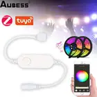 Светодиодные смарт-лампы Aubess Zigbee, Светодиодная лента с Wi-Fi, RGB, светодиодная полоса, умная светодиодная подсветка, вок с контроллером RGB Alexa Google Home