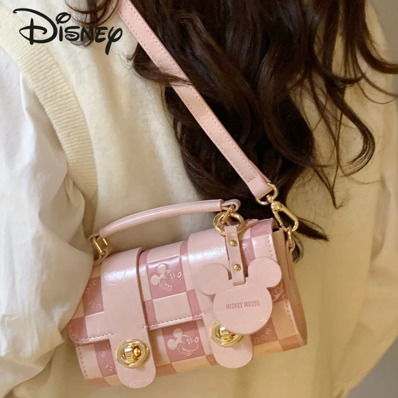 Disney Mickey's New Women's Crossbody Bag Fashionable and Advanced Girls' Shoulder Bag Small Fresh and Versatile Women's Handbag