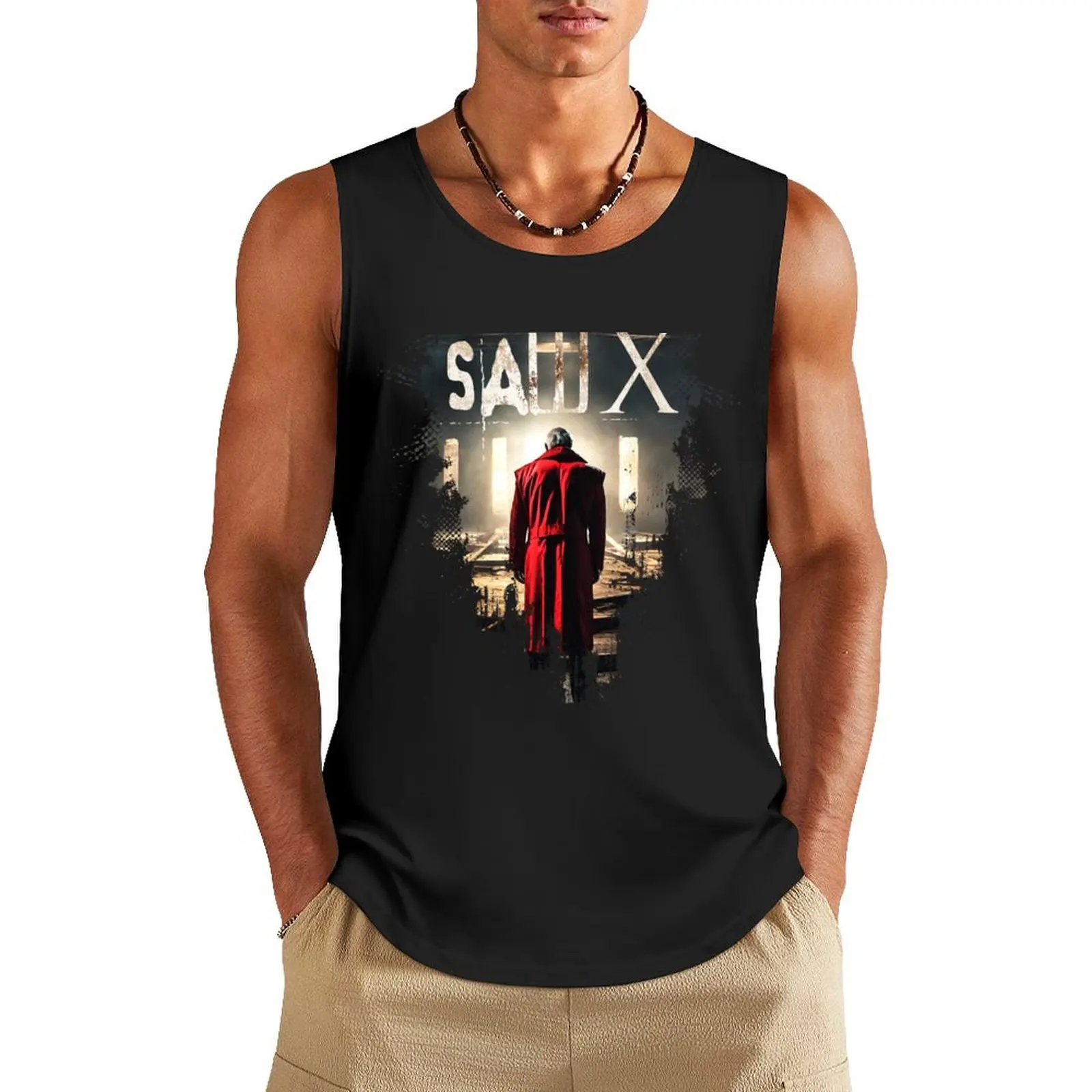 SAW X (пила 10) Тобин Белл в виде Джон Краймера графический дизайн фильма постер