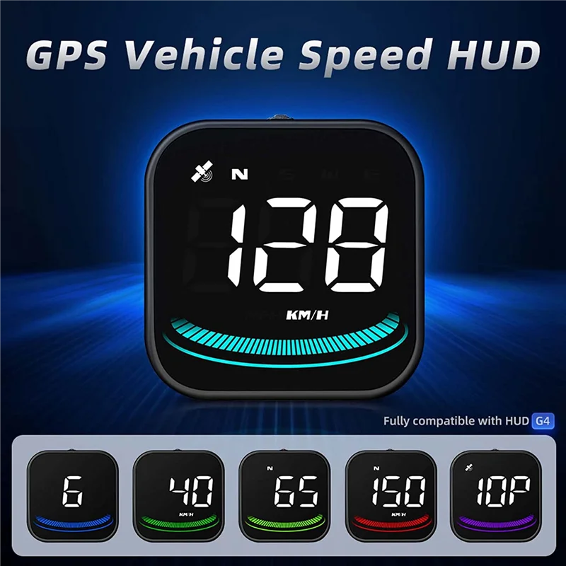 

Автомобильный дисплей HUD с индикацией скорости миль/ч, цифровой GPS Спидометр, напоминание о усталости вождения, сигнализация превышения скорости или все транспортное средство
