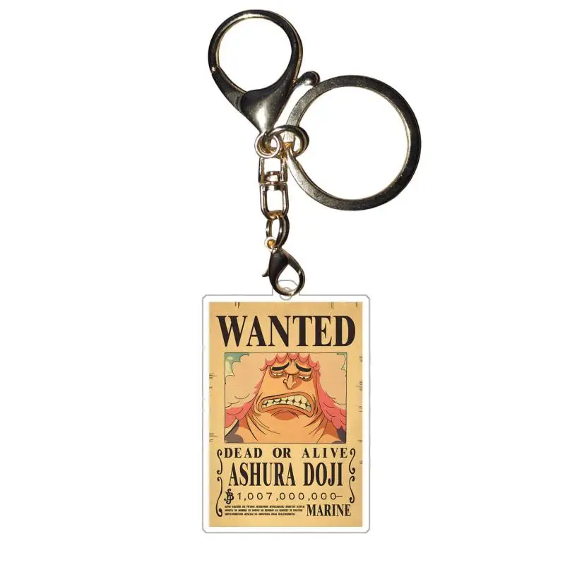 Фото Цельные брелки Roronoa Zoro Nami Rebecca Self Made Wanted Notice, акриловые фигурки героев, подвеска с коллекцией аниме-игр №5
