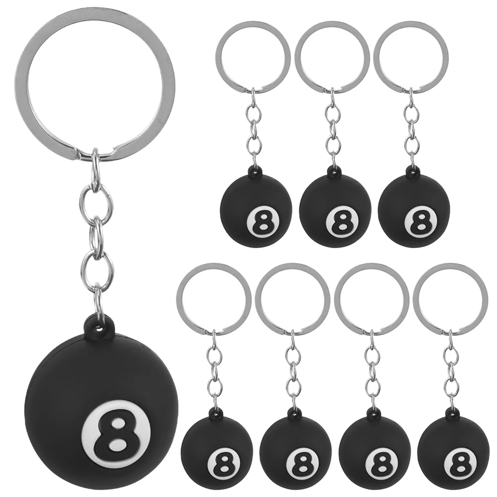 

Pendant Small Key Rings Ornaments Billiards Pool Ball Hanging Pendants Exquisite