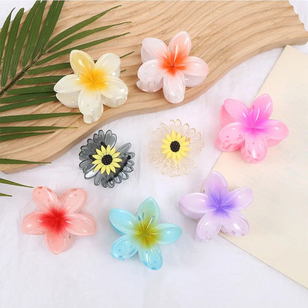 

Lily Flower Shape Hair Claw for Women Girls Sweet Hair Clip Chic Barrettes Crab Hairpins Styling Bohemian Hair Accessories